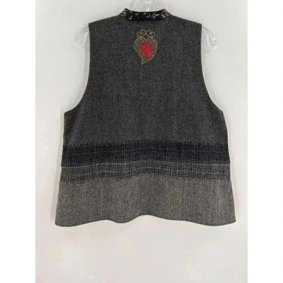Gorgeous Gray Embroidered Nehru Jacket Indian Traditional Modi Jacket Waistcoat - Picture 6 of 16